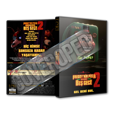 Freddy'nin Pizza Dükkanında Beş Gece 2 - 2025 Türkçe Dvd Cover Tasarımı